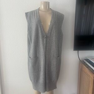 Fabiana Filippi Gray Wool Cardigan